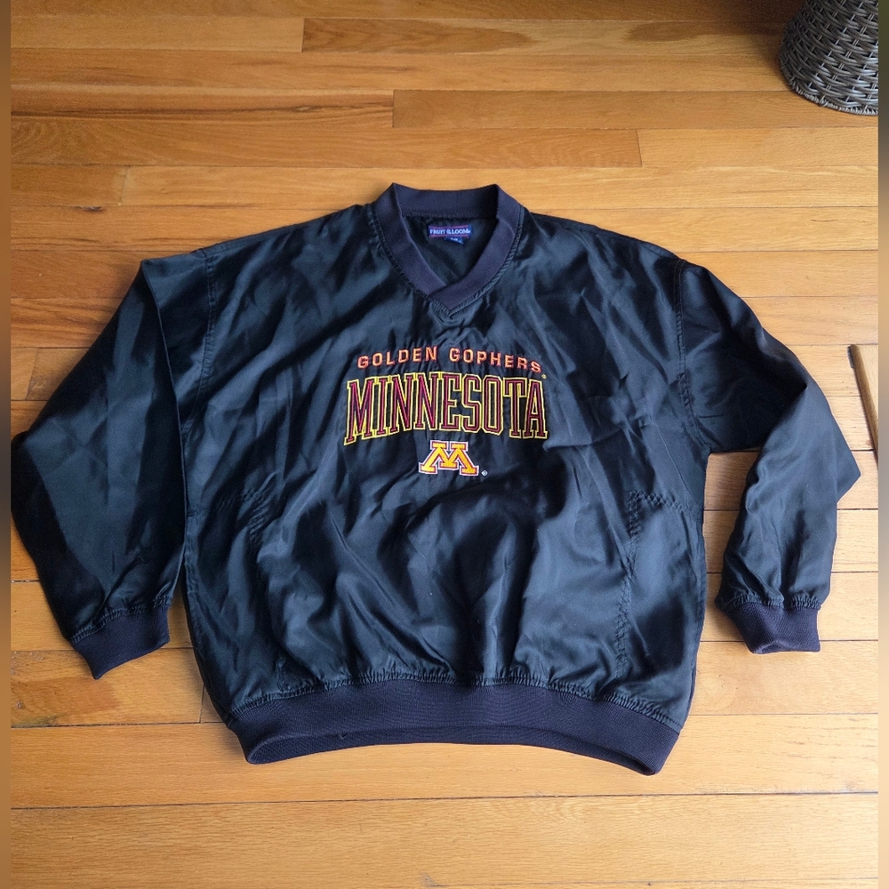 Vintage University Of Minnesota Pullover Windbreaker Size‎ Med